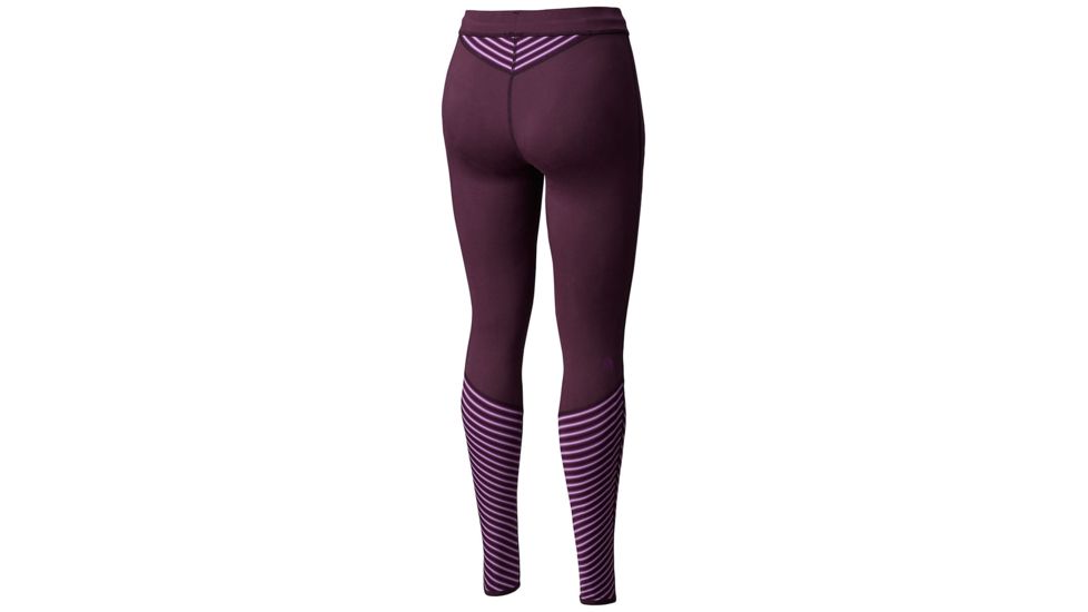 Mountain Hardwear Butterlicious Stripe Tight, Dark Tannin, M, 1732961509-M-29