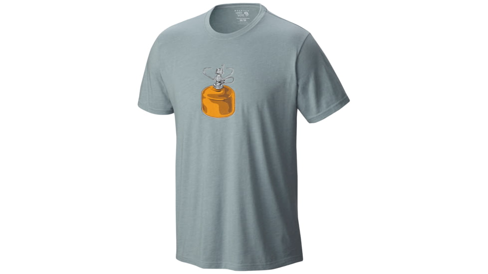 Mountain Hardwear Can of Fuel Short Sleeve T - Men's-Heather Ice Shadow-Large
