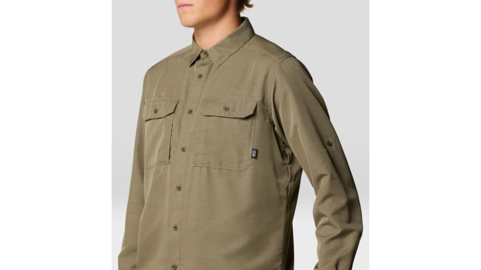 Mountain Hardwear Canyon Extended Long Sleeve Shirt - Mens, Stone Green, S, 190423047321