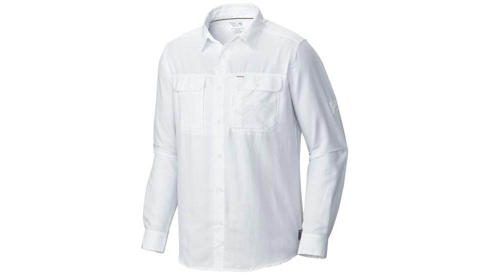 Mountain Hardwear Canyon Long Sleeve Shirt - Men's, White, XXL, OM7043100-XXL