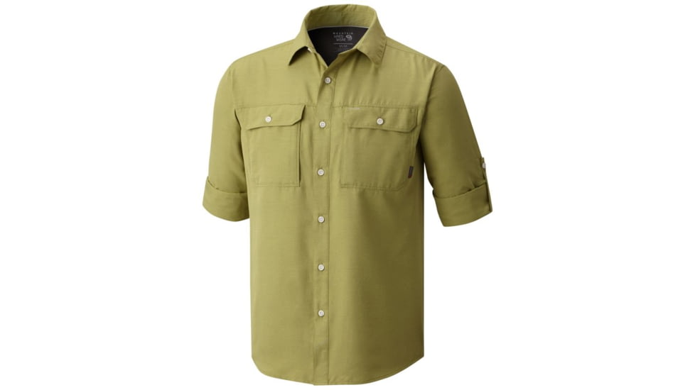 Mountain Hardwear Canyon Long Sleeve Shirt - Men's, Fatigue Green, L 1648751303-L