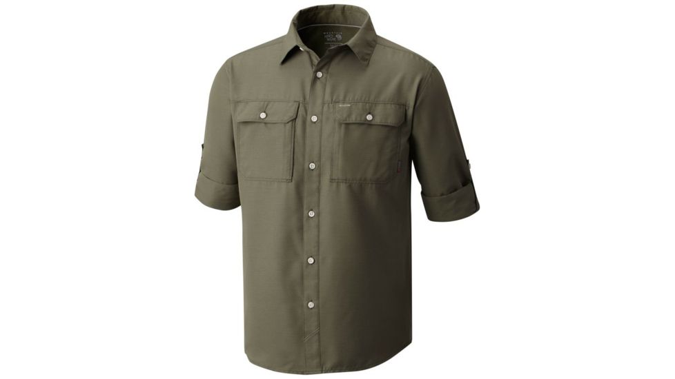 Mountain Hardwear Canyon Long Sleeve Shirt - Men's, Surplus Green, XL 1648751347-XL
