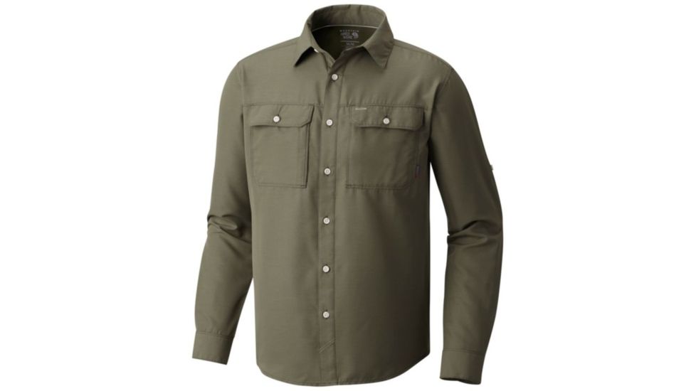 Mountain Hardwear Canyon Long Sleeve Shirt - Men's, Surplus Green, XL 1648751347-XL