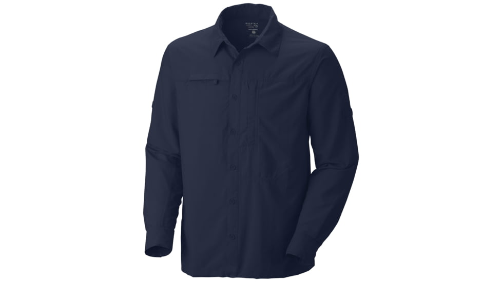 Mountain Hardwear Canyon Long Sleeve Shirt - Men's-Collegiate Navy-Large