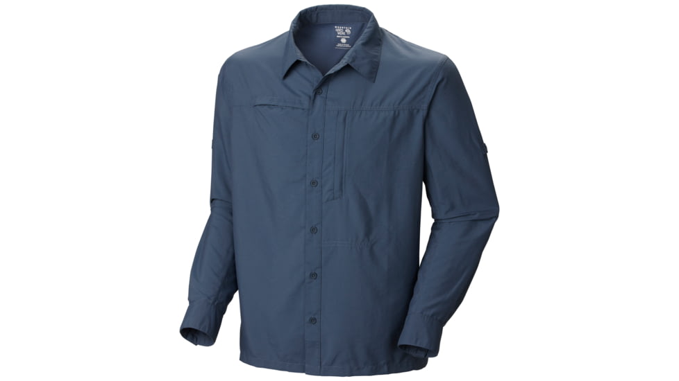 Mountain Hardwear Canyon Long Sleeve Shirt - Men's-Zinc-Small