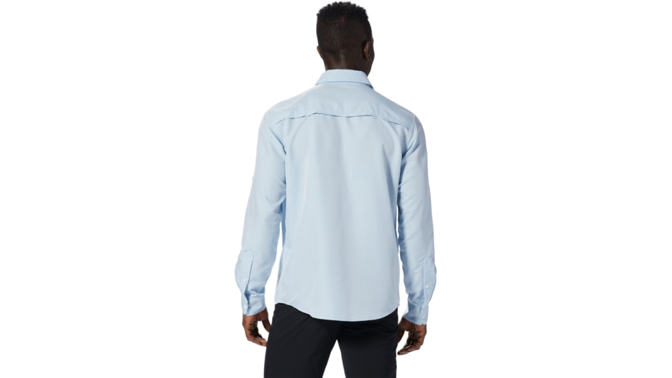 Mountain Hardwear Canyon Long Sleeve Shirt - Mens, Blue Chambray, Extra Large, 1648751453-XL