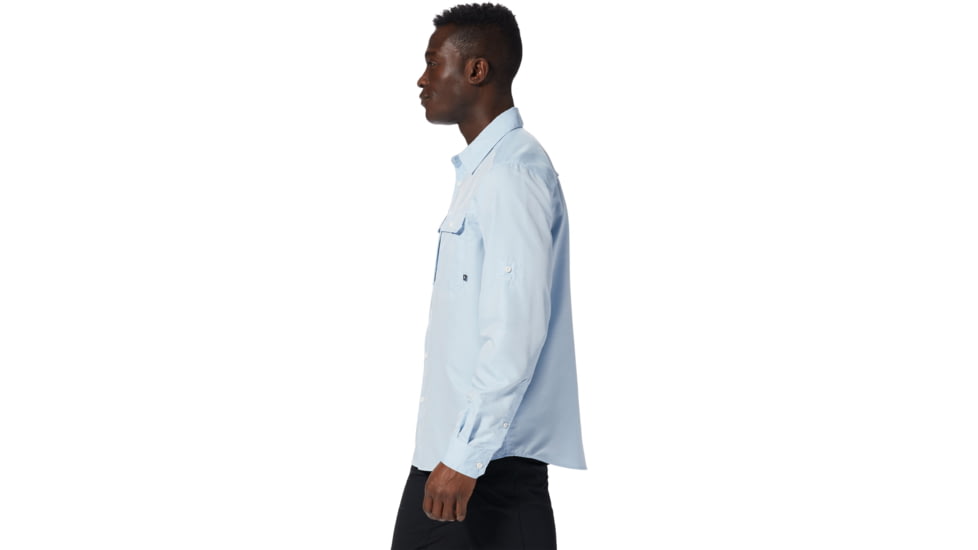 Mountain Hardwear Canyon Long Sleeve Shirt - Mens, Blue Chambray, Extra Large, 1648751453-XL