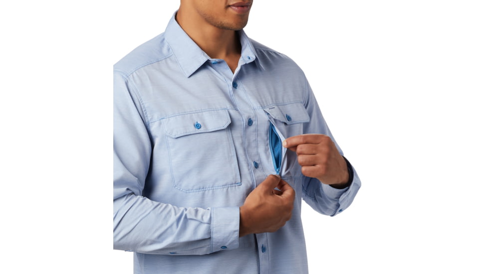 Mountain Hardwear Canyon Long Sleeve Shirt - Men's, Deep Lake, Medium, OM7043451-M