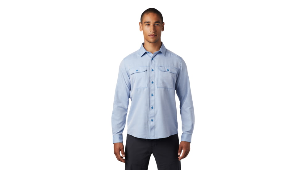 Mountain Hardwear Canyon Long Sleeve Shirt - Men's, Deep Lake, Medium, OM7043451-M