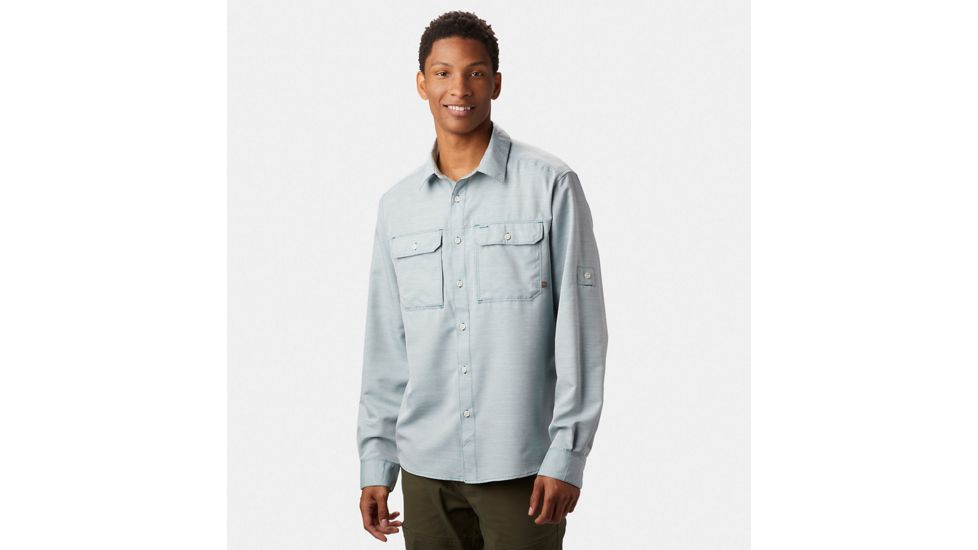 Mountain Hardwear Canyon Long Sleeve Shirt - Mens, Dive, Large, 1648751468-L