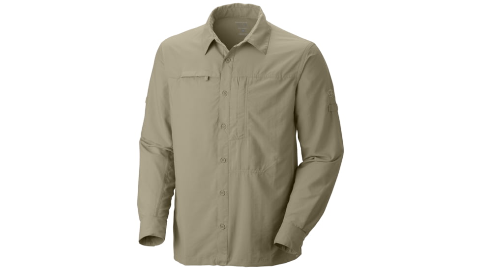 Mountain Hardwear Canyon Long Sleeve Shirt - Mens-Khaki-Medium