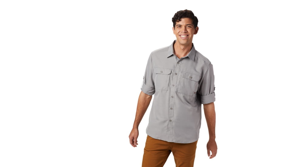 Mountain Hardwear Canyon Long Sleeve Shirt - Men's, Manta Grey, 2XL, OM7043073-XXL