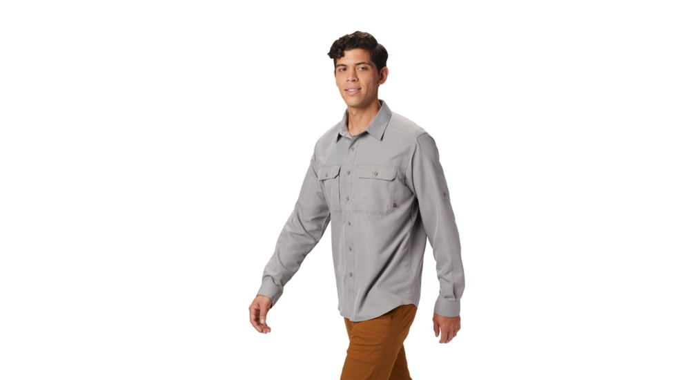 Mountain Hardwear Canyon Long Sleeve Shirt - Men's, Manta Grey, 2XL, OM7043073-XXL