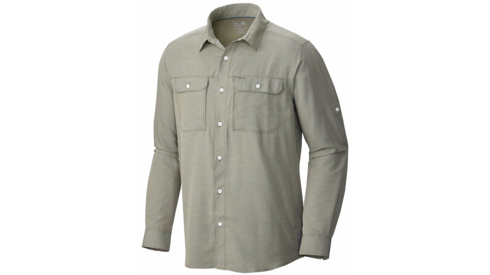 Canyon Long Sleeve Shirt - Mens-Stone Green-Large
