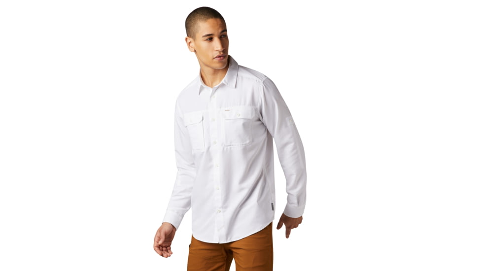 Mountain Hardwear Canyon Long Sleeve Shirt - Men's, White, Large, OM7043100-L