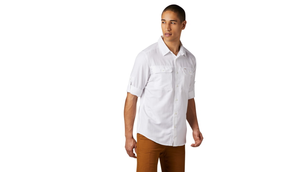 Mountain Hardwear Canyon Long Sleeve Shirt - Men's, White, Large, OM7043100-L