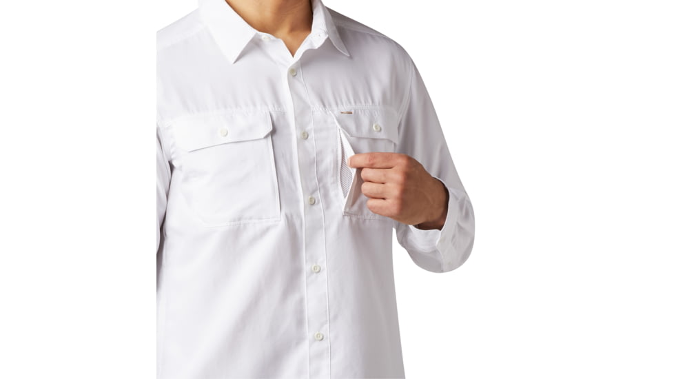 Mountain Hardwear Canyon Long Sleeve Shirt - Men's, White, Large, OM7043100-L
