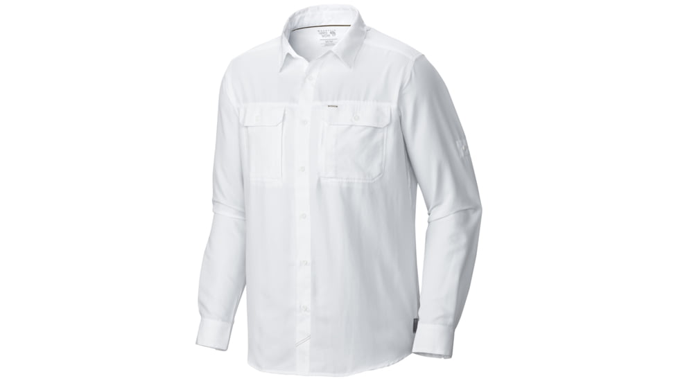Mountain Hardwear Canyon Long Sleeve Shirt - Men's, White, Large, OM7043100-L