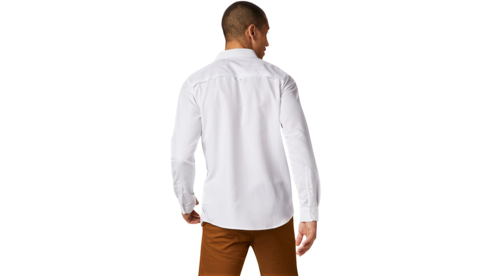 Mountain Hardwear Canyon Long Sleeve Shirt - Mens, White, Extra Large, 1648751100-XL