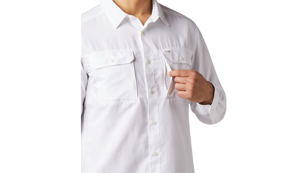 Mountain Hardwear Canyon Long Sleeve Shirt - Mens, White, Extra Large, 1648751100-XL