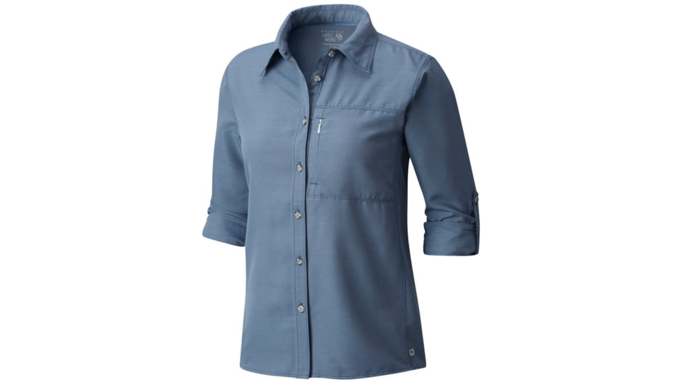 Mountain Hardwear Canyon Long Sleeve Shirt - Women's, Zinc, XS 1648531492-XS