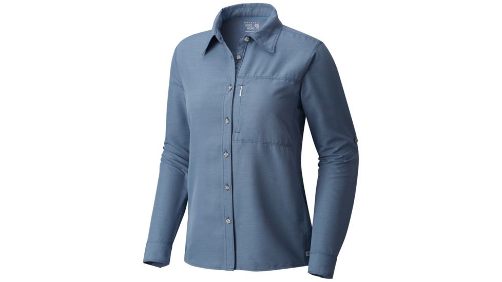Mountain Hardwear Canyon Long Sleeve Shirt - Women's, Zinc, XS 1648531492-XS