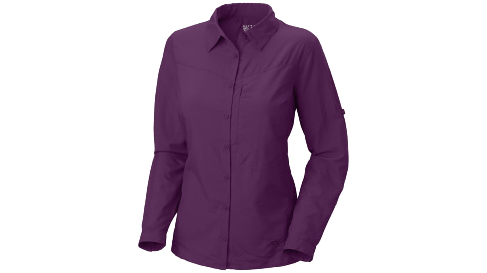Mountain Hardwear Canyon Long Sleeve Shirt - Women's-Berry-Large