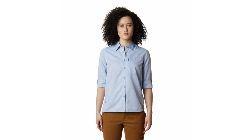 Mountain Hardwear Canyon Long Sleeve Shirt - Womens, Deep Lake, Extra Large, 1648531451-Deep Lake-XL