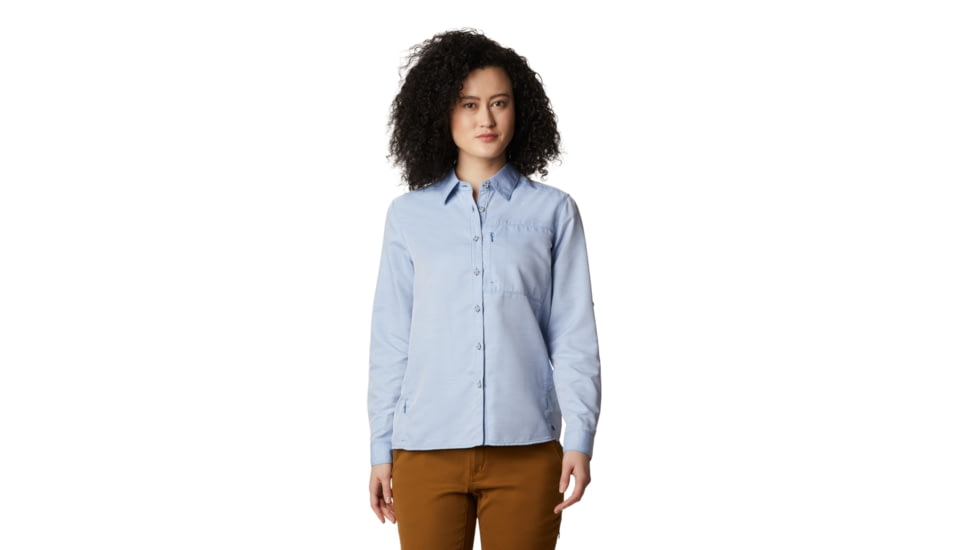 Mountain Hardwear Canyon Long Sleeve Shirt - Womens, Deep Lake, Small, 1648531451-S