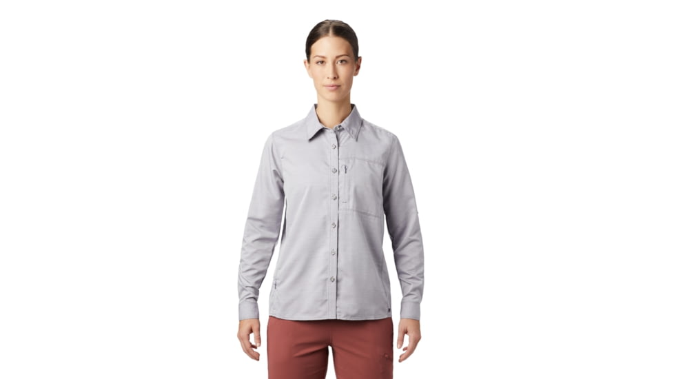 Mountain Hardwear Canyon Long Sleeve Shirt - Womens, Dusted Sky, Medium, 1648531549-M