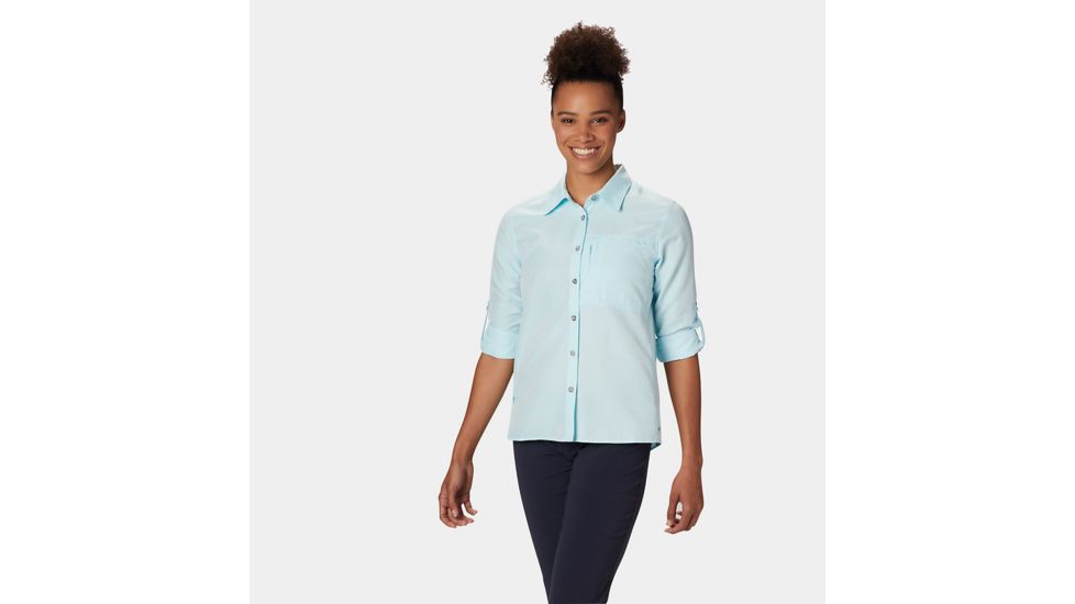Mountain Hardwear Canyon Long Sleeve Shirt - Womens, Eddy, Small, 1648531376-S
