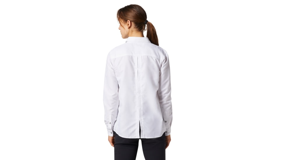 Mountain Hardwear Canyon Long Sleeve Shirt - Womens, White, Medium, 1648531100-M