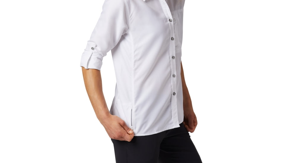 Mountain Hardwear Canyon Long Sleeve Shirt - Womens, White, Medium, 1648531100-M