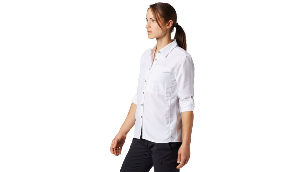 Mountain Hardwear Canyon Long Sleeve Shirt - Womens-White-X-Large