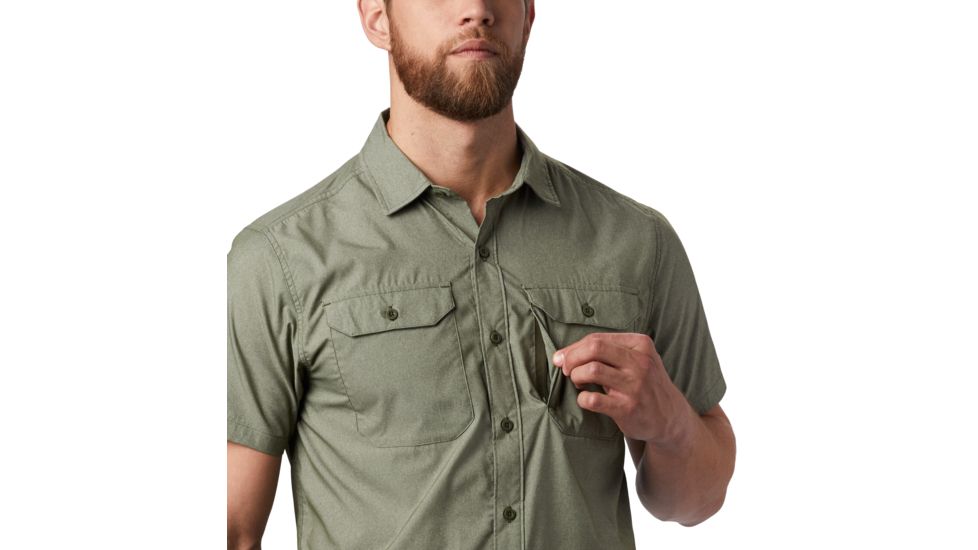 Mountain Hardwear Canyon Pro Short Sleeve Shirt - Men's, Dark Army, Small, 1879031304-S