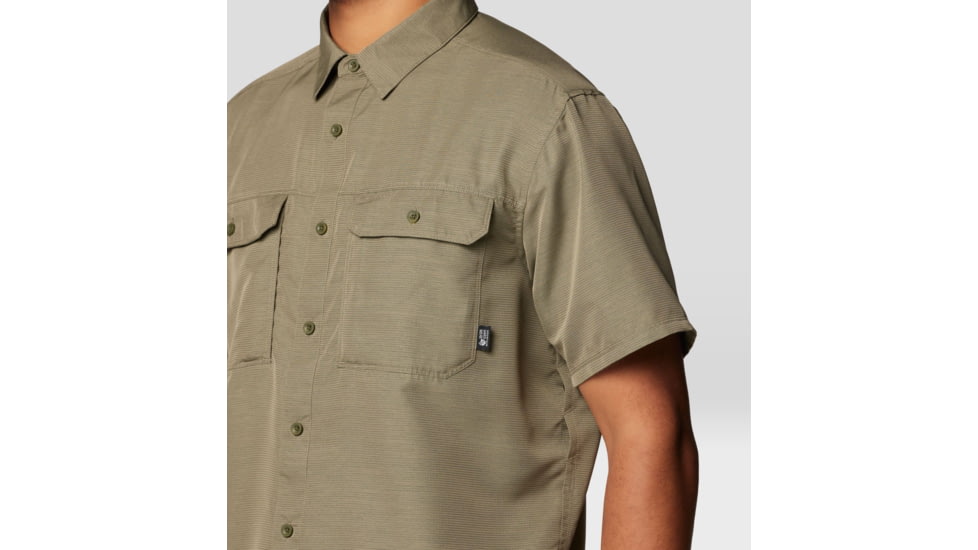 Mountain Hardwear Canyon Short Sleeve - Men's, Stone Green, M, 2110231-397-M
