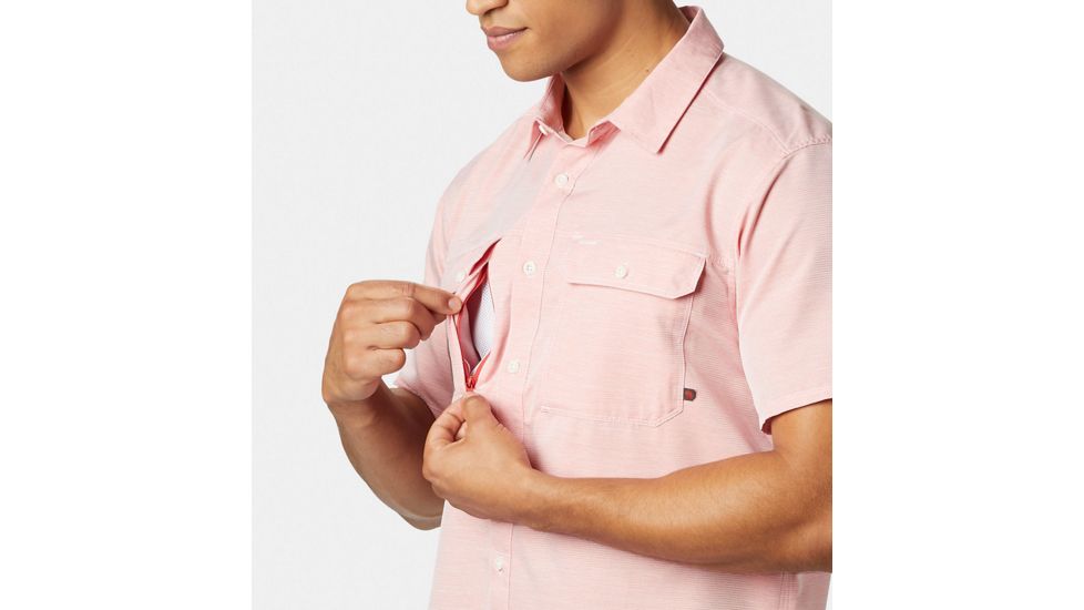 Mountain Hardwear Canyon Short Sleeve Shirt - Mens, Dark Salmon, Large, 1648771635-L