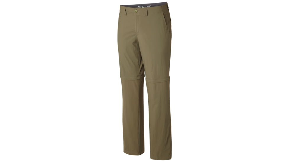 Mountain Hardwear Castil Convertible Pant - Mens-Peat Moss-32 Waist-Short Inseam