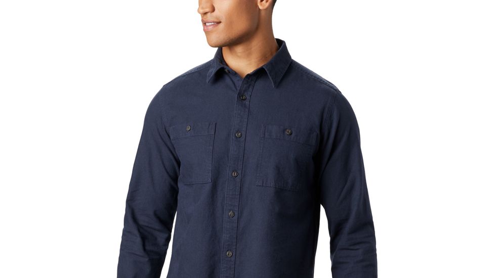 Mountain Hardwear Catalyst Edge Long Sleeve Shirt - Mens, Dark Zinc, Large, 1851101406-L