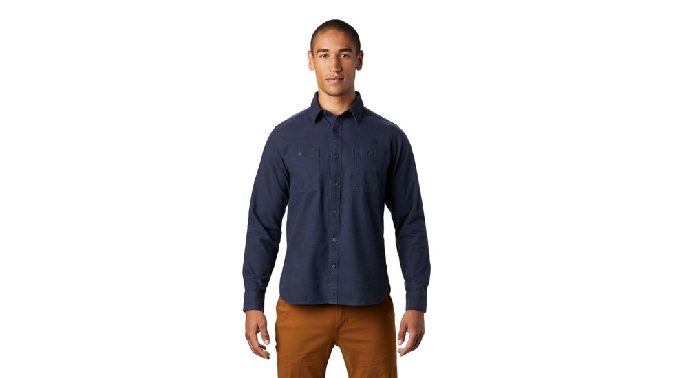 Mountain Hardwear Catalyst Edge Long Sleeve Shirt - Mens, Dark Zinc, Large, 1851101406-L