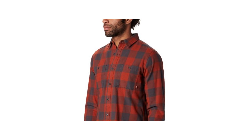 Mountain Hardwear Catalyst Edge Long Sleeve Shirt - Mens, Rusted, Large, 1851101801-L