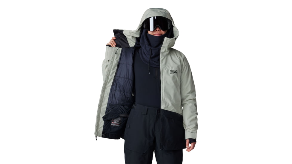 Mountain Hardwear Cloud Bank Gore-Tex Jacket - Womens, White Sage, Extra Large, 2092451341-XL
