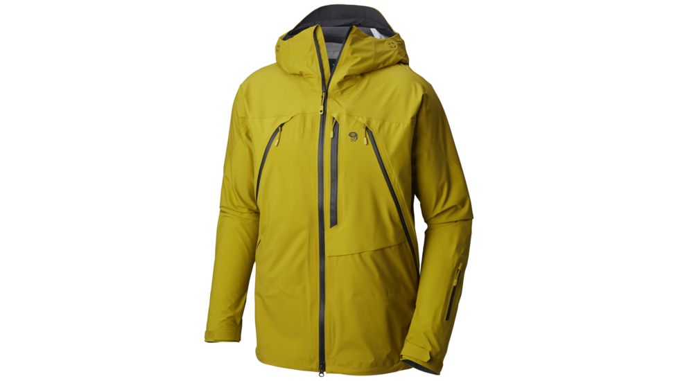 Mountain Hardwear CloudSeeker Ski Shell Jacket - Mens, Dark Citron, Medium, 1812571358-M