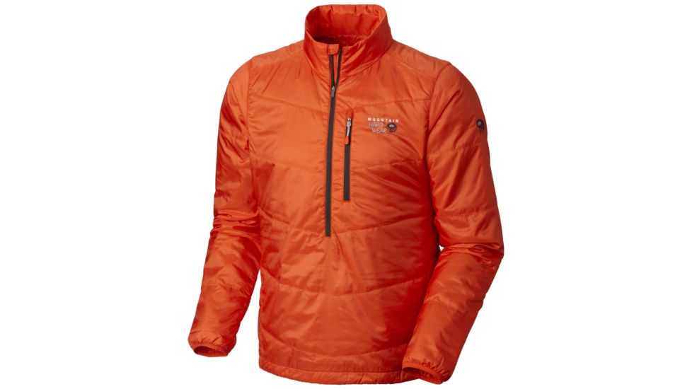Mountain Hardwear Compressor Pullover Men's-State Orange-Large