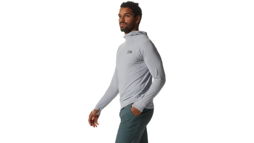 Mountain Hardwear Crater Lake Long Sleeve Hoody - Men's, Glacial, M, 1982411-097-M
