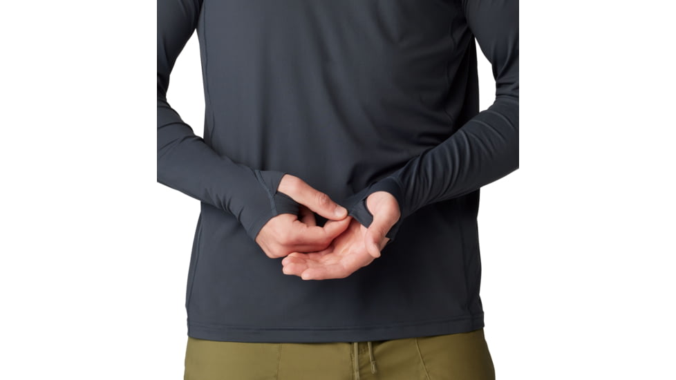 Mountain Hardwear Crater Lake Long Sleeve Hoody - Mens, 004, S, 1982411-004-S