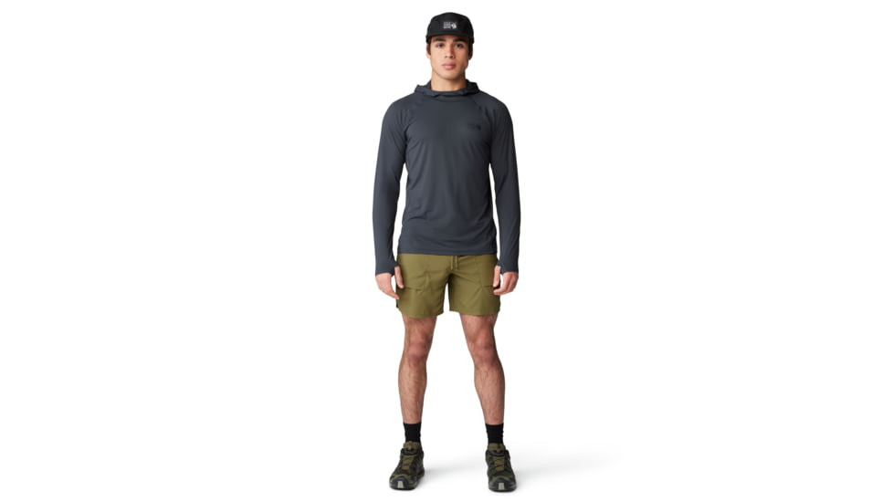 Mountain Hardwear Crater Lake Long Sleeve Hoody - Mens, 004, S, 1982411-004-S