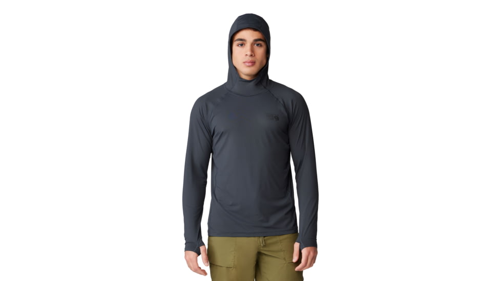 Mountain Hardwear Crater Lake Long Sleeve Hoody - Mens, 004, S, 1982411-004-S