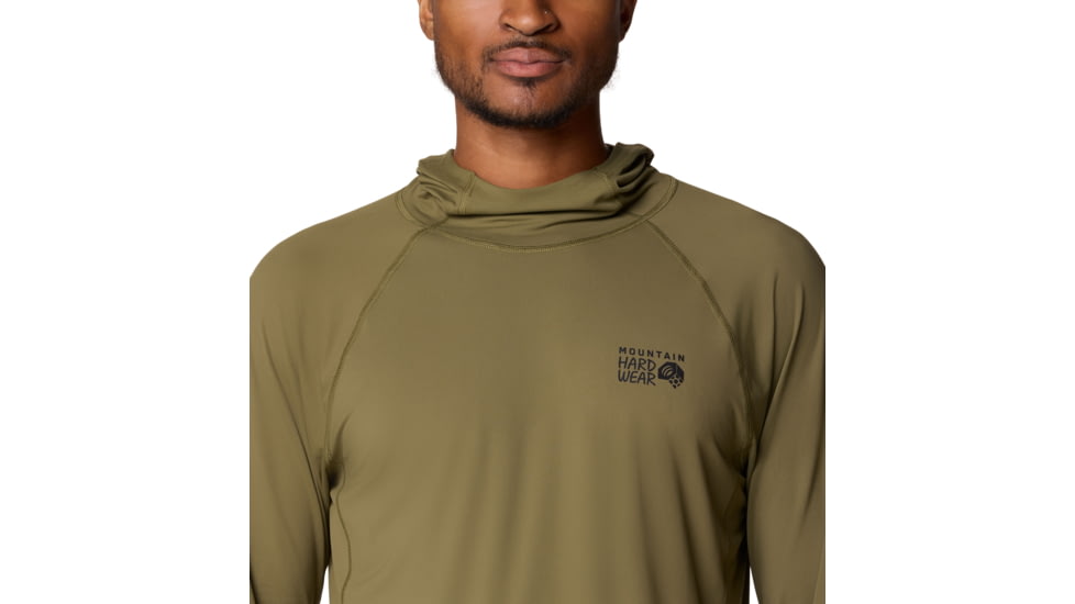 Mountain Hardwear Crater Lake Long Sleeve Hoody - Men's, Combat Green, XL, 1982411-353-XL