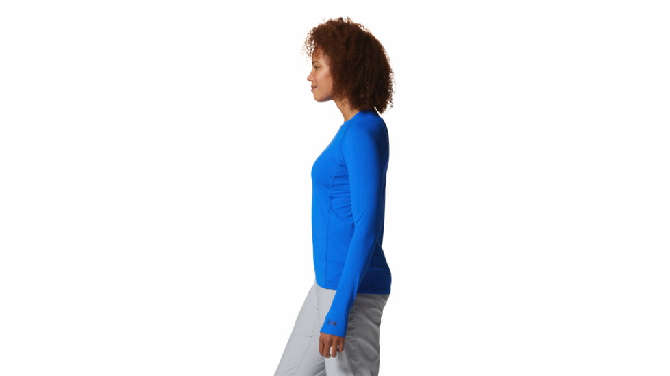 Mountain Hardwear Crater Lake Long Sleeve Top - Womens, Bright Island Blue, Small, 1982721409-B-S